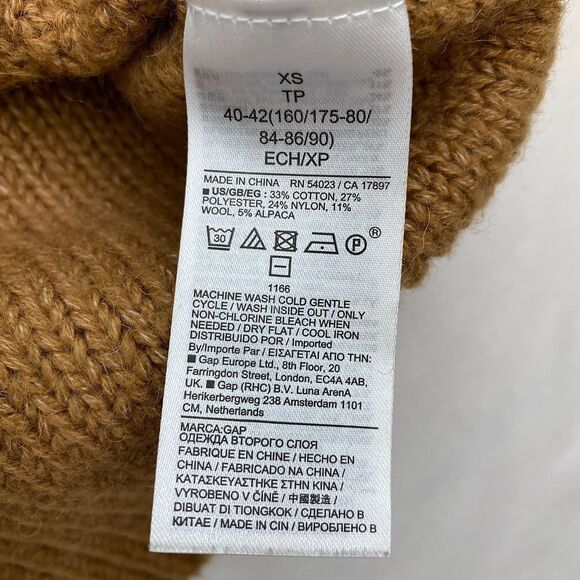 Gap & Drew Sweater Top Wool Embroidered Womens XS Brown Black Lot of 3 - Picture 11 of 16